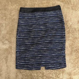 Blue/Black/White The Limited Pencil Skirt, Size 2